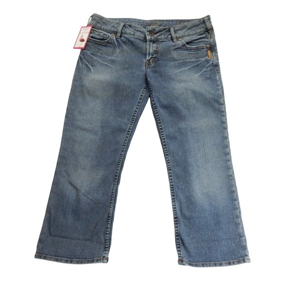 Silver Womens Cropped Straight Denim Jeans Size 31 - Picture 1 of 15